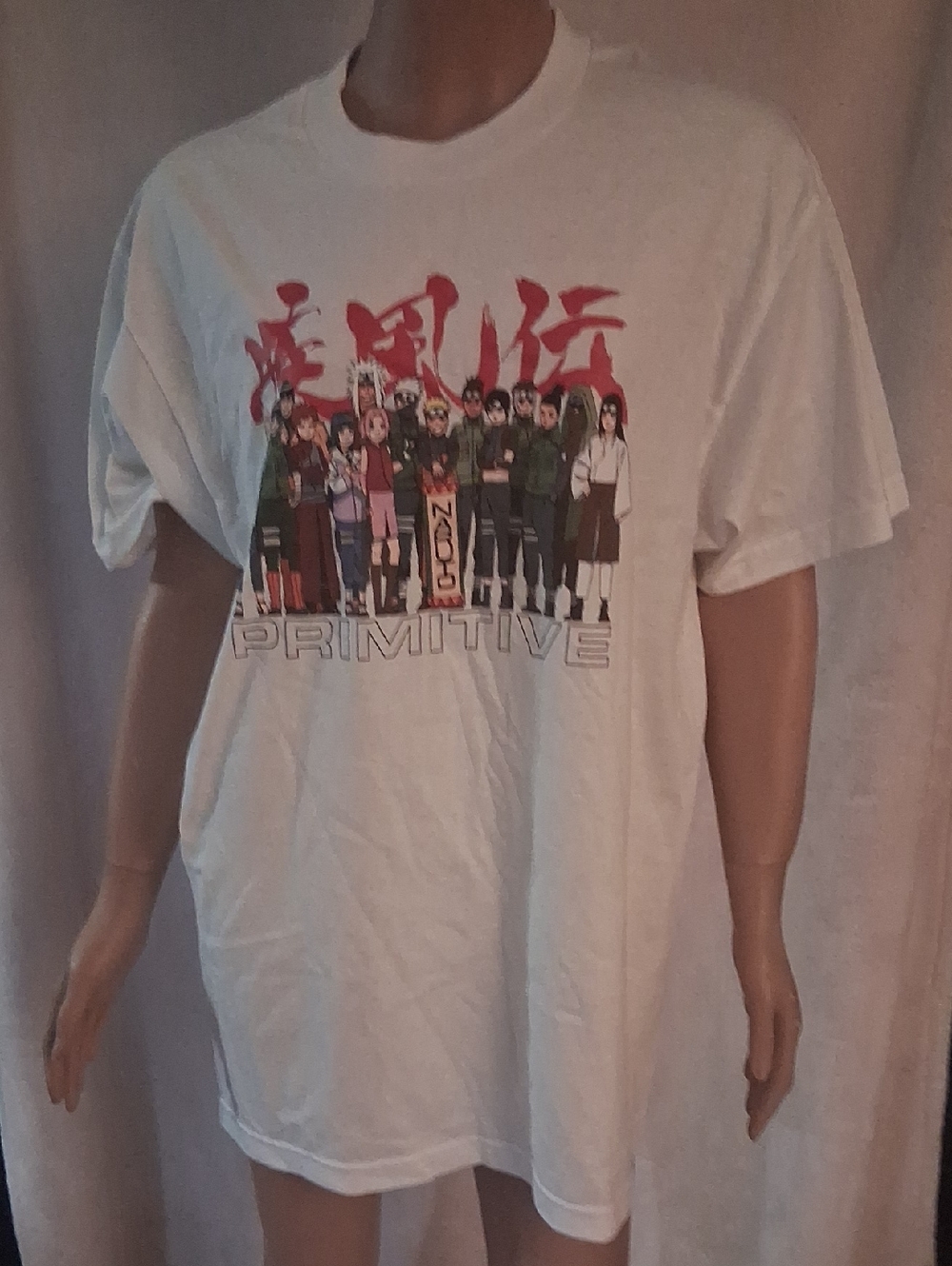 Primitive White Graphic Naruto Crew Short Sleeve Tee